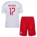 Maillot de foot Danemark Victor Kristiansen #17 Extérieur vêtements enfant Europe 2024 Manches Courtes (+ pantalon court)